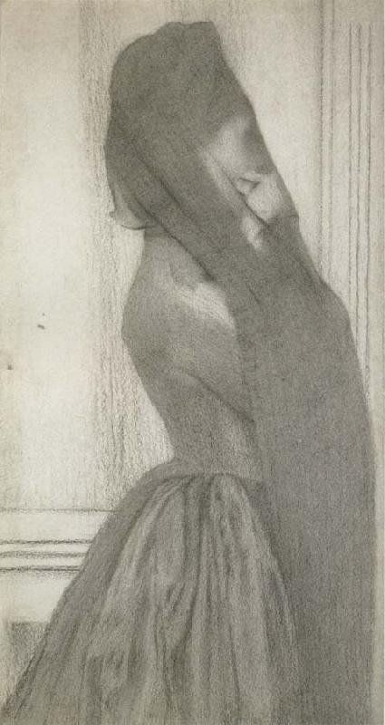 Fernand Khnopff The Veil oil painting image